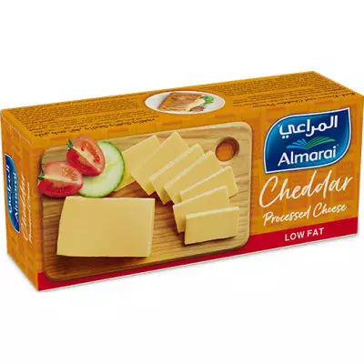 Almarai Cheddar Processed Cheese Low Fat- 454Gm