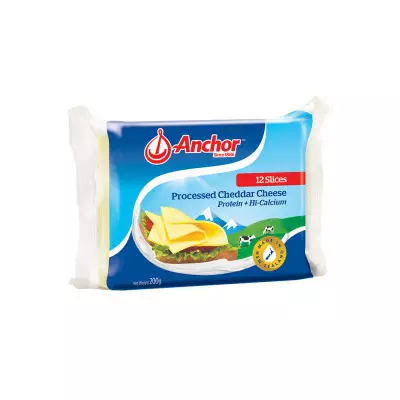 Anchor Processed Cheddar Cheese 12 Slices- 200 gm