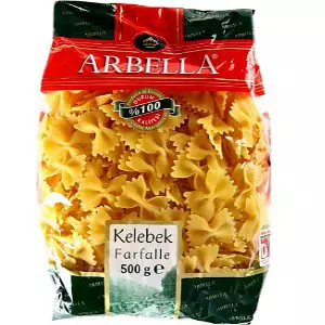Arbella pasta kelebek 500gm
