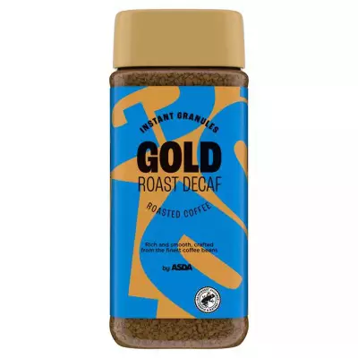 ASDA Instant Granules Gold Roast Decaf Roasted Coffee- 200g
