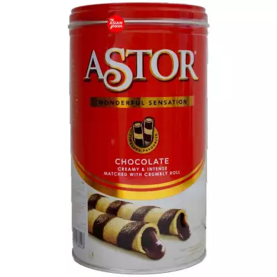 Astor Wonderful Sensation Chocolate Creamy & Intense Matched With Crumby Roll Tin- 330g
