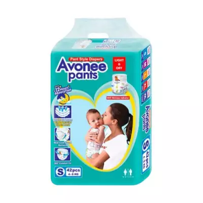 Avonee Pant Style Diapers S (4-8 Kg)- 42 PC'S