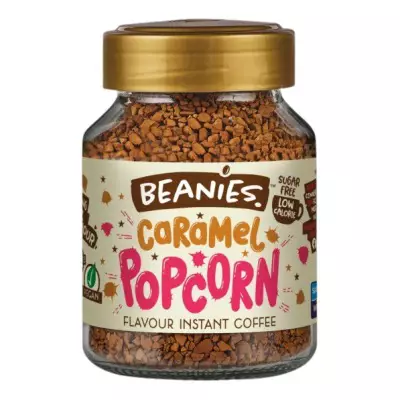 Beanies Caramel Popcorn Flavoured Instant Coffee- 50 GM