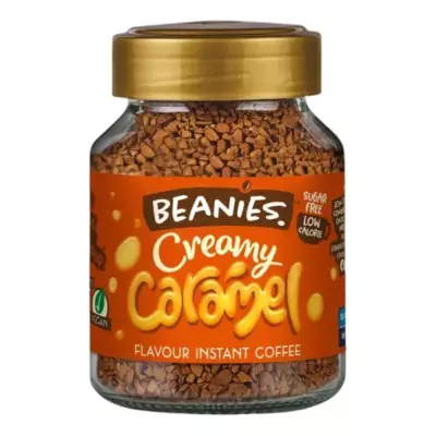 Beanies Creamy Caramel Flavoured Instant Coffee- 50 GM