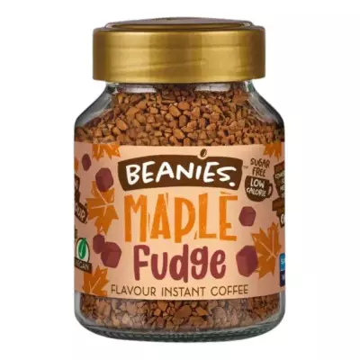 Beanies Maple Fudge Flavoured Instant Coffee- 50 GM
