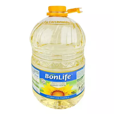 Bonlife Cholesterol Free 100% Pure Refined Sunflower Seed Oil- 5L
