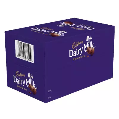 Cadbury Dairy Milk Chocolate Box (Pack Of 72)- 396g (72 Units X 5.5g Each)