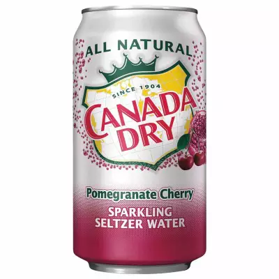Canada Dry Pomegranate Cherry Sparkling Seltzer Water- 355 mL