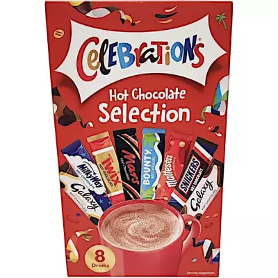 Celebrations Hot Chocolate Selection, 8 Drinks- 200g (8 X 25g)