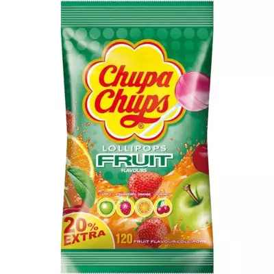 Chupa Chups Fruit Flavour Lollipops  (10 Pieces)- 120g