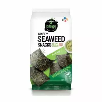 Cj Bibigo Crispy Seaweed Snack Wasabi Flavour- 5g