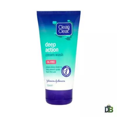 Clean & Clear Deep Action Oil Free Cream Wash- 150mL