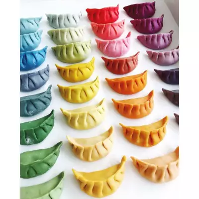 Colorful Multi-colored Momo Sheet Wrappers- 100 Pc's