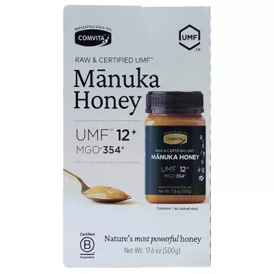 Comvita Raw & Certified UMF Manuka Honey UMF 12+ MGO 354+ 17.6 OZ  (500g)