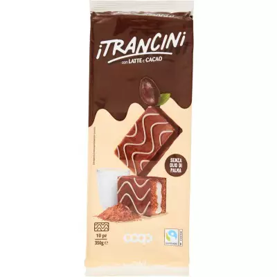 COOP Itrancini Con LATTE E CACAO Sponge Cake Slices 10pz- 350g