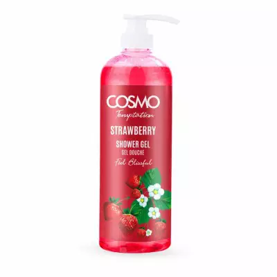 Cosmo Temptation Strawberry Shower Gel- 1000mL (33.8 FL OZ)