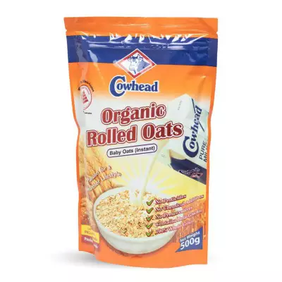 Cowhead Organic Rolled Oats- 500Gm