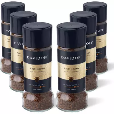 Davidoff Fine Aroma Instant Coffee – 6 Pack(6 x 90G Jars)