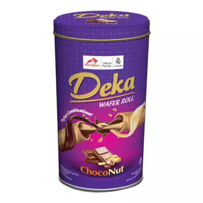 Deka Wafer Roll Kaleng - Choco Nut (Tin Can)- 360g