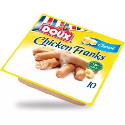 Doux Chicken Franks Cheese Flavor- 340gm