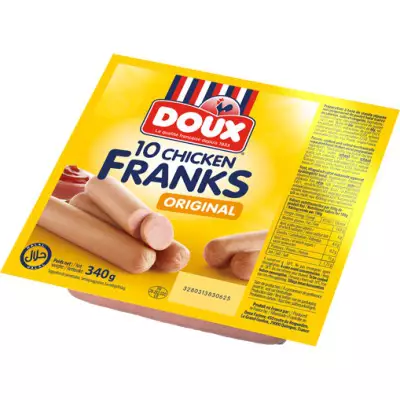 DOUX  Chicken Franks Original- 340g