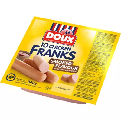 Doux Chicken Franks Smoked Flavour- 340gm