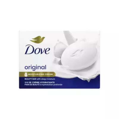Dove Original, Beauty Bar Soap for Soft, Smooth Skin, with 1/4 Moisturizing Cream 3.75 Ounce (Single Pack)- 106g