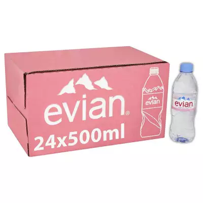Evian Natural Mineral Water 24 X 500mL
