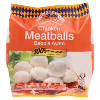 FARM'S BEST CHICKEN MEATBALLS BEBOLA AYAM- 400GM
