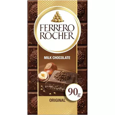 Ferrero Rocher Original Milk Chocolate Bar-  90g