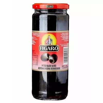 Figaro Pitted Black Olive- 340gm