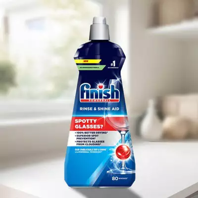 Finish New Formula Rinse & Shine Aid Spotty Glasses (110 Washes)- 500mL