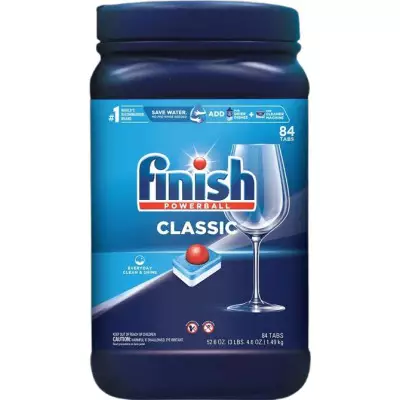 Finish Powerball Classic Dishwasher Detergent 84 Tab's - 52.6 OZ. (3 LBS. 4.6 OZ.) 1.49 Kg