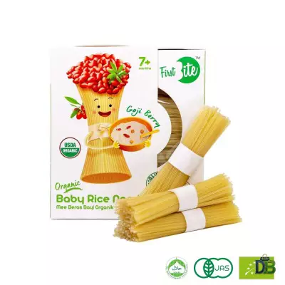 First Bite Organic Baby Rice Noodle (Goji Berry)- 180g [CLONE]
