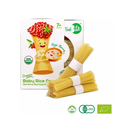 First Bite Organic Baby Rice Noodle (Goji Berry)- 180g [CLONE]
