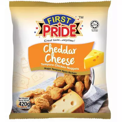 First Pride Cheddar Cheese Tempura Chicken Nuggets- 420gm