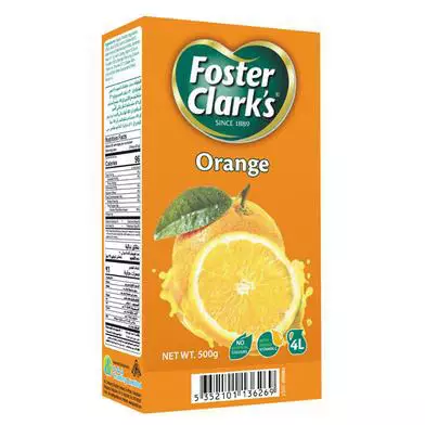 Foster Clark's Orange Instant Drink Powder Packet- 500g