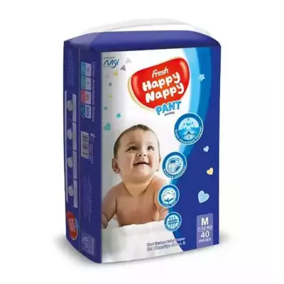 Fresh MGI Happy Nappy Pants Diaper M (7-12 Kg)- 40 PC'S
