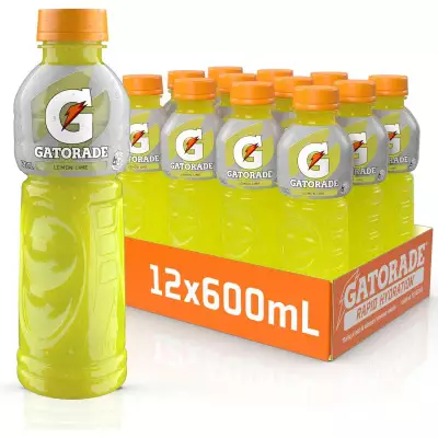 Gatorade Lemon Lime Sports Drink, 12 x 600ml