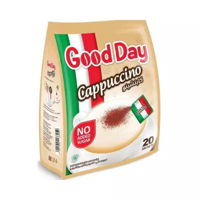 Good Day Cappuccino Instant Coffee (No Added Sugar), 20 Sachets (20 X 25g)- 500g