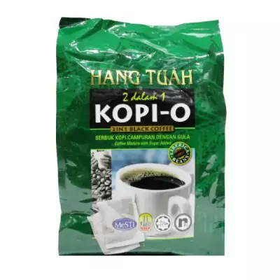 Hang Tuah Kopi-O 2 in 1 Black Coffee Green Packet- 13g x 16's