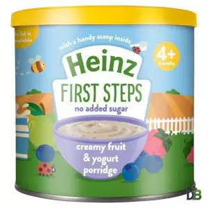 Heinz First Steps Creamy Fruit and Yogurt Porridge- From 4+ Month- 240gm- UK