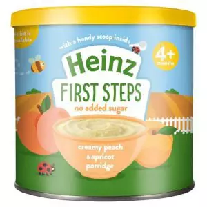 Heinz First Steps Creamy Peach and Apricot Porridge- From 4+ Month- 240gm- UK