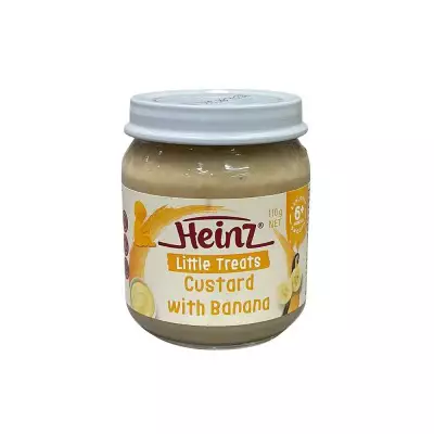 Heinz Little Treats Banana Custard 6+ months Pureed Baby Food (Australia)- 110g