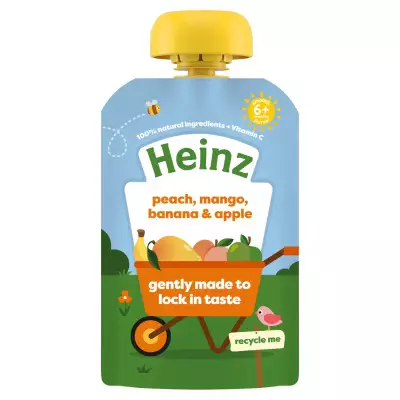 Heinz Peach mango banan & Apple Baby Food (6+ Months )-100g