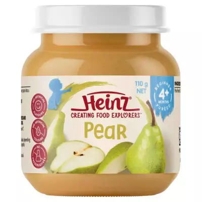 Heinz Pear Baby 4+ months Pureed Baby Food (Australia)- 110g
