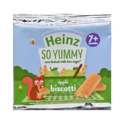 Heinz So Yummy Biscotti Snack 7+Months, Apple - 60g
