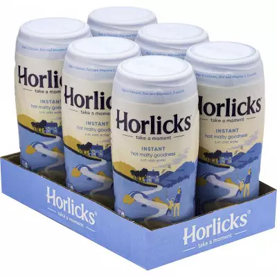 Horlicks Instant Malted Milk Jar- 400g (Pack of 6)