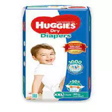Huggies Dry Diapers (XXL) 15-25 Kg, 28+ Free 6 PCS Pants