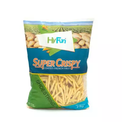 HyFun Super Crispy Coated Shoestring French Fries- 2.5 KG